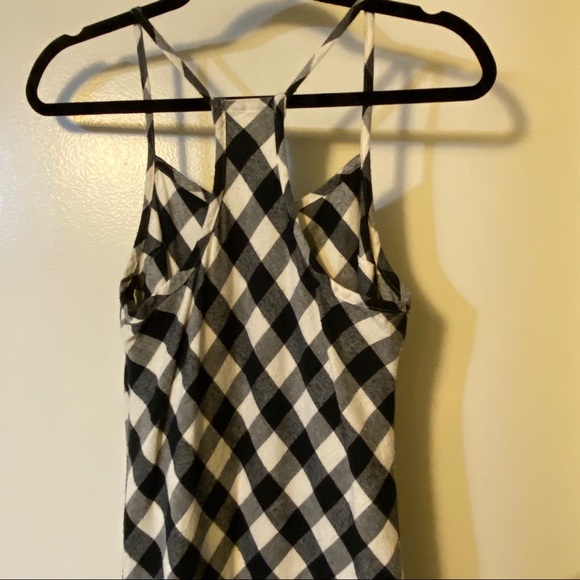 SKIN Gingham Black White Midi Dress Size 0 - Picture 3 of 7